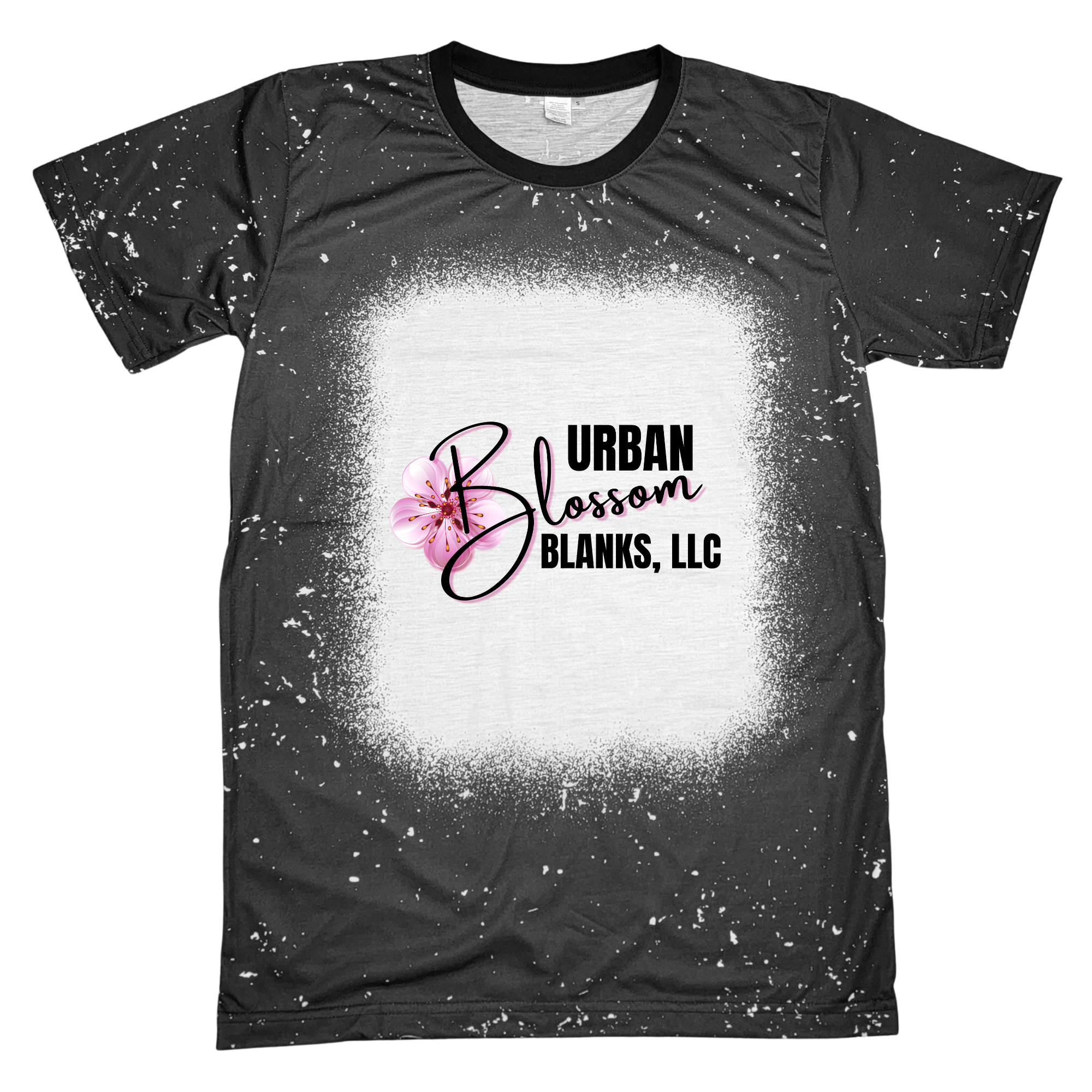 Bleached Faux Bleached Adult Shirt 100% Polyester – Urban Blossom Blanks, LLC