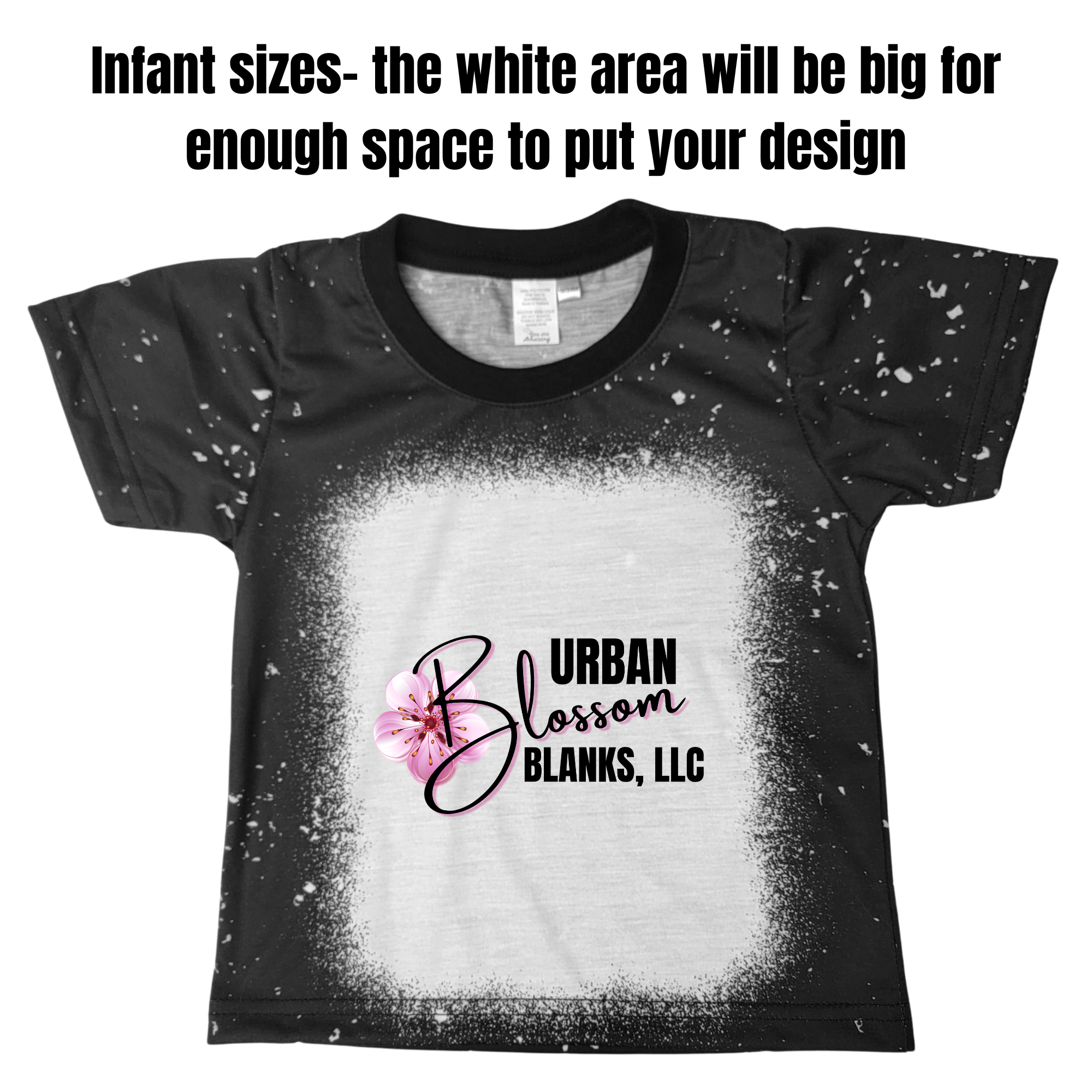 Faux Bleached Infant-Youth Shirt 100% Polyester – Urban Blossom Blanks, LLC