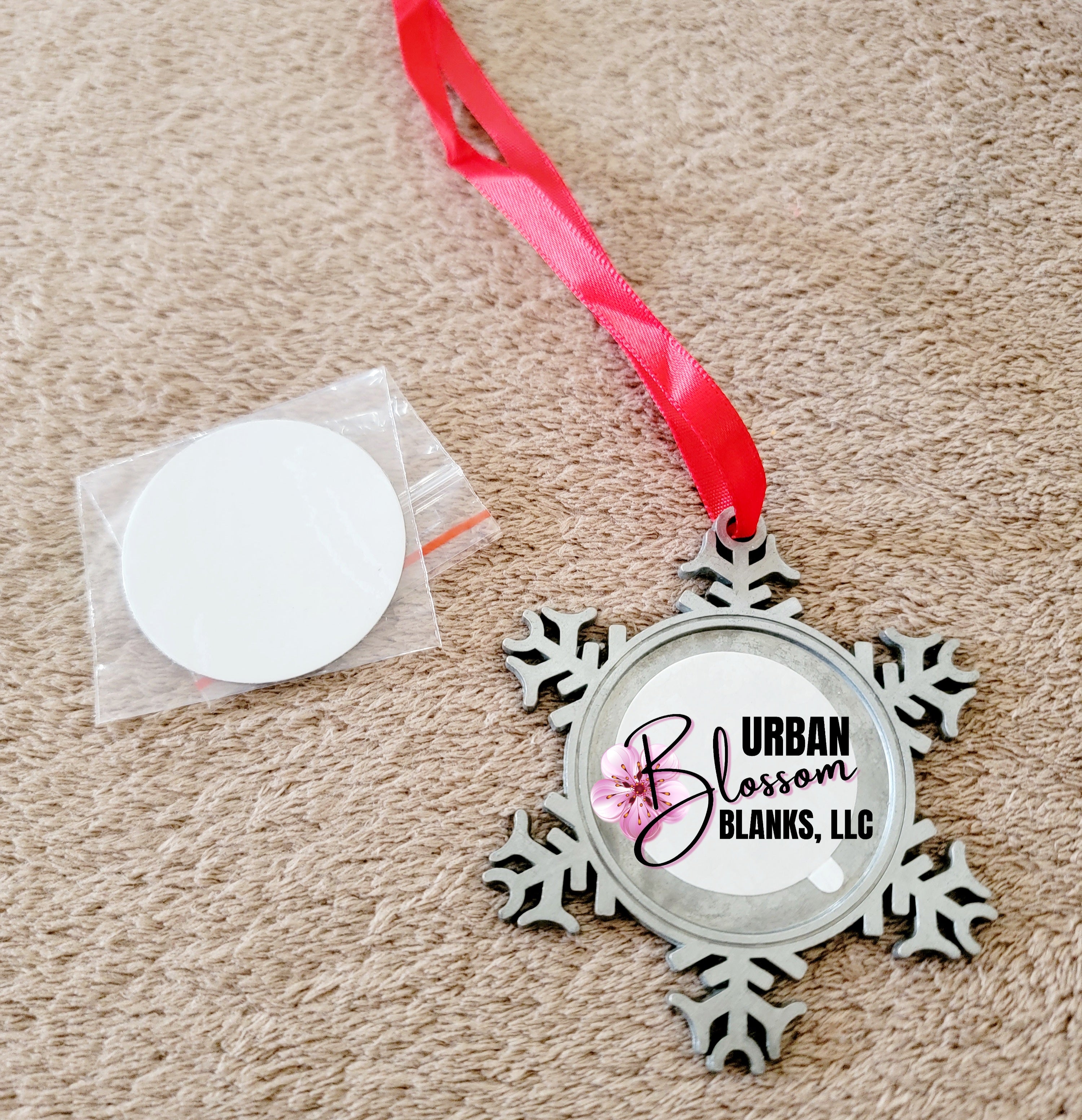 Christmas Snowflake Ornament for Sublimation